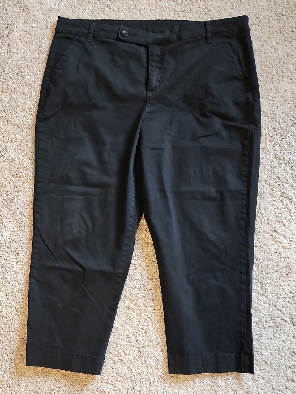 Style & Co. Black Cropped Ankle Pants